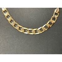 Unisex 9ct Yellow Gold Curb Link Bracelet