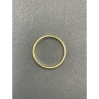 Mens 18ct Yellow Gold Plain Band Ring