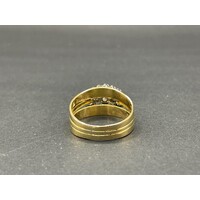 Ladies 18ct Yellow Gold 3 in 1 Diamond Ring