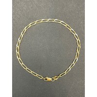 Ladies 18ct Yellow Gold Long Curb Link Bracelet