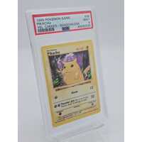 Pokémon TCG 1999 Pikachu Yellow Cheeks Shadowless #58 Graded PSA Mint 9