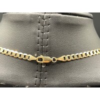 Unisex 9ct Yellow Gold Curb Link Necklace