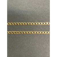 Unisex 9ct Yellow Gold Curb Link Necklace