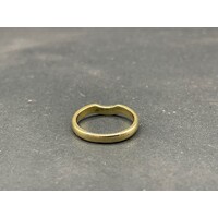 Ladies 18ct Yellow Gold Plain Band Enhancer Ring