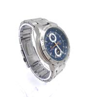 Casio EF-314 Men's Edifice Stainless Steel Analog Watch Blue Dial Multi-Function