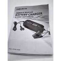 Projecta 6/12V Automatic 8 Stage 4amp Battery Charger AC040 Smart and Compact