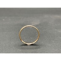 Unisex 9ct Rose Gold Plain Band Ring