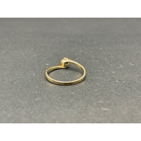 Ladies 9ct Yellow Gold Diamond Ring