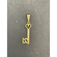 Ladies 18ct Yellow Gold Milestone 21 Key Pendant