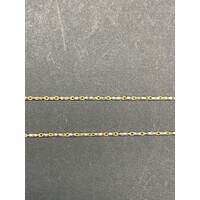 Ladies 18ct Two Tone Gold Fancy Link Necklace