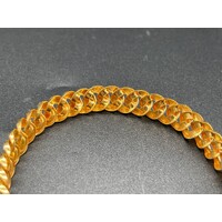 Unisex 22ct Yellow Gold Curb Link Bracelet (Pre-Owned)