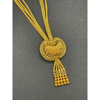 Ladies 22ct Yellow Gold Fancy Link Necklace