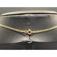 Unisex 9ct Yellow Gold Curb Link Necklace