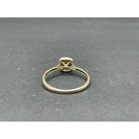 Ladies 9ct Yellow Gold Diamond Cluster Ring