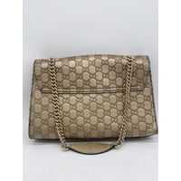 Gucci Gold Guccissima Leather Medium Emily Chain Shoulder Bag