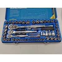 Kincrome 75 Piece 1/4 3/8 1/2 Inch Drive Metric and Imperial Socket Set K28091