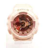 Casio Baby-G BA-110SC Clear Pink Analog-Digital Watch 10 Bar Water Resistant