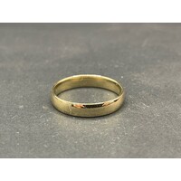 Mens 9ct Yellow Gold Plain Wedding Band Ring