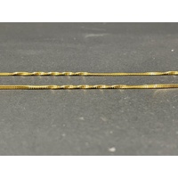 Ladies 22ct Yellow Gold Snake Link Necklace