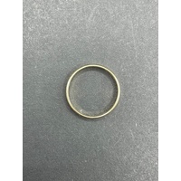 Unisex 18ct Yellow Gold Plain Band Ring