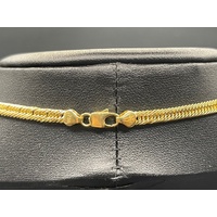 Unisex 18ct Yellow Gold Double Curb Link Necklace