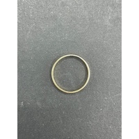 Unisex 18ct Yellow Gold Plain Gold Band Ring