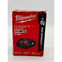 Milwaukee M18 Redlithium-Ion 2.0Ah 18V Compact Battery Pack M18B2