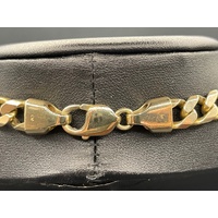 Unisex 9ct Yellow Gold Curb Link Necklace