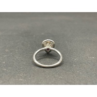 Ladies 18ct White Gold Pear Shape Diamond Ring