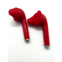 Defunc True Go Slim Bluetooth Wireless Earbuds Unique Multi Tip Design Red