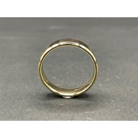 Mens 10ct Yellow Gold Plain Wedding Band Ring