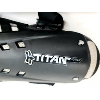 Fox Titan Pro Knee Guards Black Motocross Protective Gear for Adults