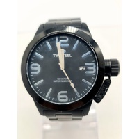 TW Steel CB212 Stainless Steel 10 ATM WR Unisex Quartz Black Watch