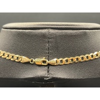 Unisex 9ct Yellow Gold Curb Link Necklace