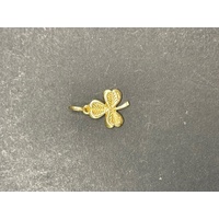 Ladies 18ct Yellow Gold 3 leaf Clover Pendant