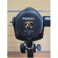 Rode PodMic FG0184690 Dynamic Podcasting Microphone Black with Stand XLR Cable