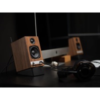 Audioengine HD3 Premium Powered Music System Home Wireless Speakers Walnut