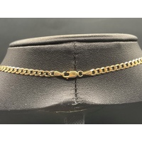 Unisex 9ct Yellow Gold Curb Link Necklace