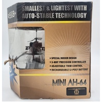 Syma Mini AH-64 Infrared Radio Controlled Helicopter Smallest Lightest Ages 8+