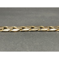 Mens 9ct Yellow Gold Curb Link Bracelet