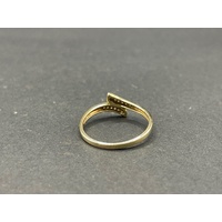 Ladies 9ct Yellow Gold Diamond Ring