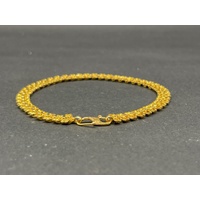 Ladies 22ct Yellow Gold Fancy Link Bracelet