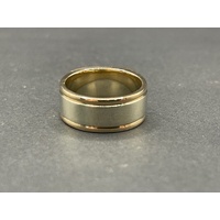 Mens 9ct Yellow Gold Diamond Ring