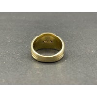 Mens 14ct Yellow Gold Panther Ring