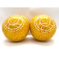 Aero F1 Turbo Pro 3H Set of 4 Yellow Lawn Bowls with Case