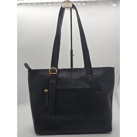 Evity Ladies Leather Black Shoulder Bag with Dust Bag