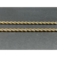 Ladies 18ct Yellow Gold Singapore Twist Link Necklace