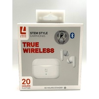 Liquid Ears True Wireless Stem Style Earphones White