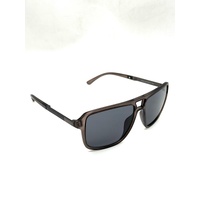 Guess GF5085 20C 58 Matte Black Dark Grey Lenses Aviator Style Mens Sunglasses