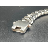 Mens Sterling Silver Curb Link Bracelet (NEW)